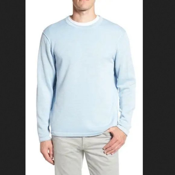 Tommy Bahama Other - TOMMY BAHAMA South Shore Flip Reversible Sweater In Aqua Ice